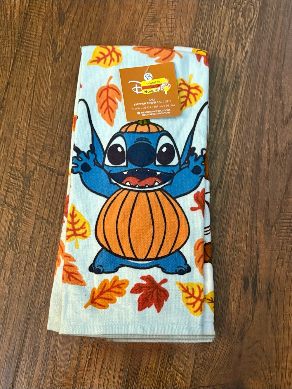 NEW 2 - Disney Lilo & STITCH Celebrate Together Fall Kitchen Tea Dish Towels